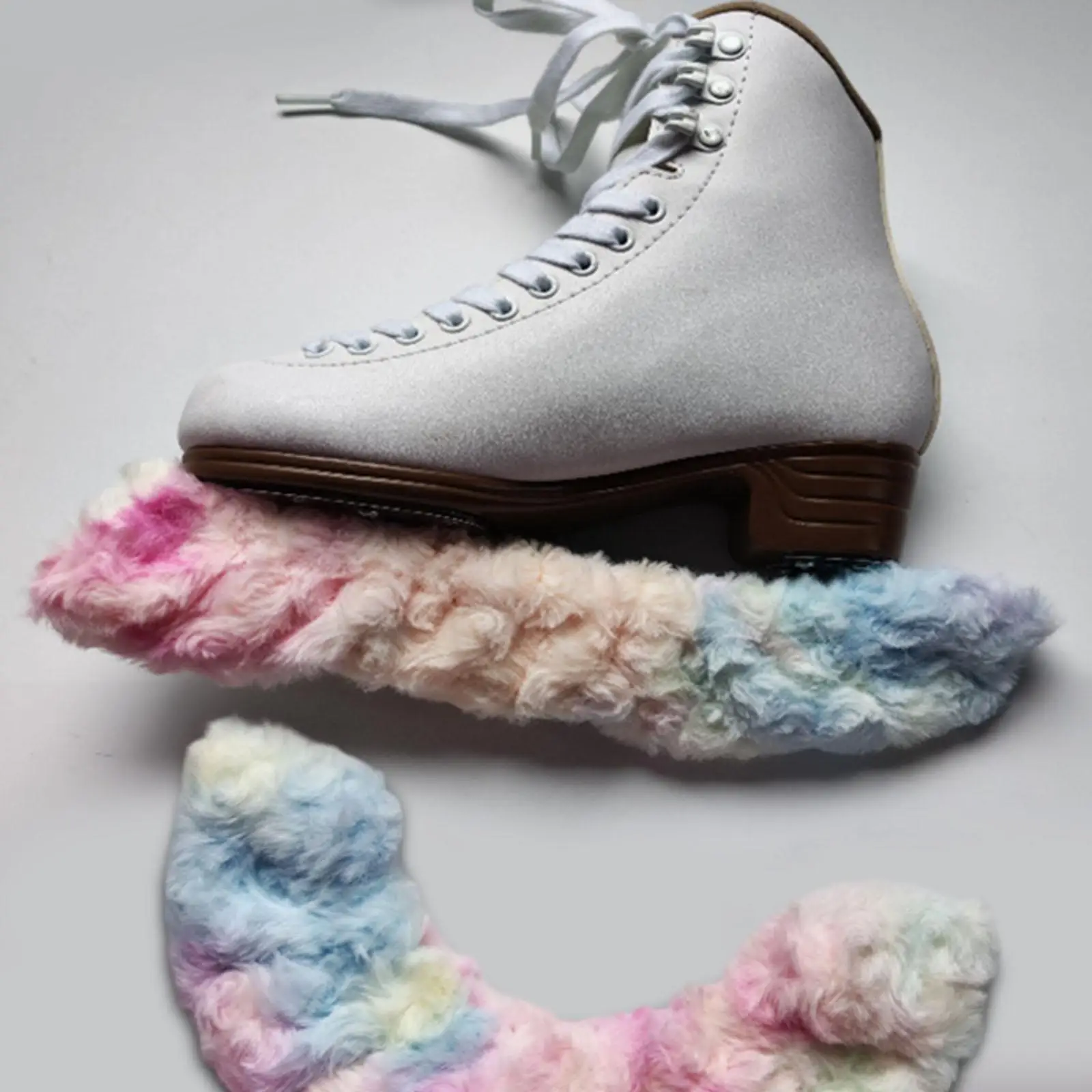 Soft Acrylic Fiber Skate Covers Anti Scratch Blade Protection for Skating Guards Ice Skates Adult Equipment