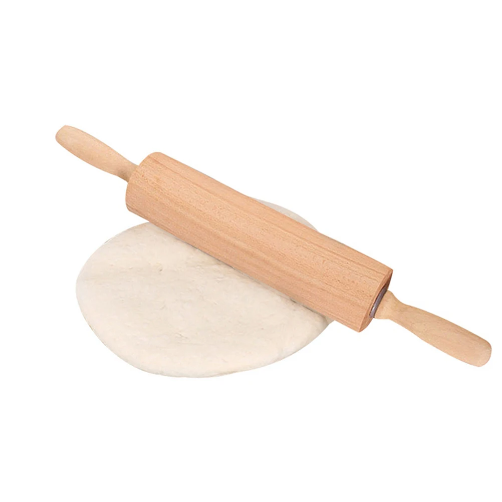 

2 Pcs Wooden Rolling Pin Unpainted Dough Roller Safe for Baking Pastry Pizza Moisture Resistant Kitchen Tool