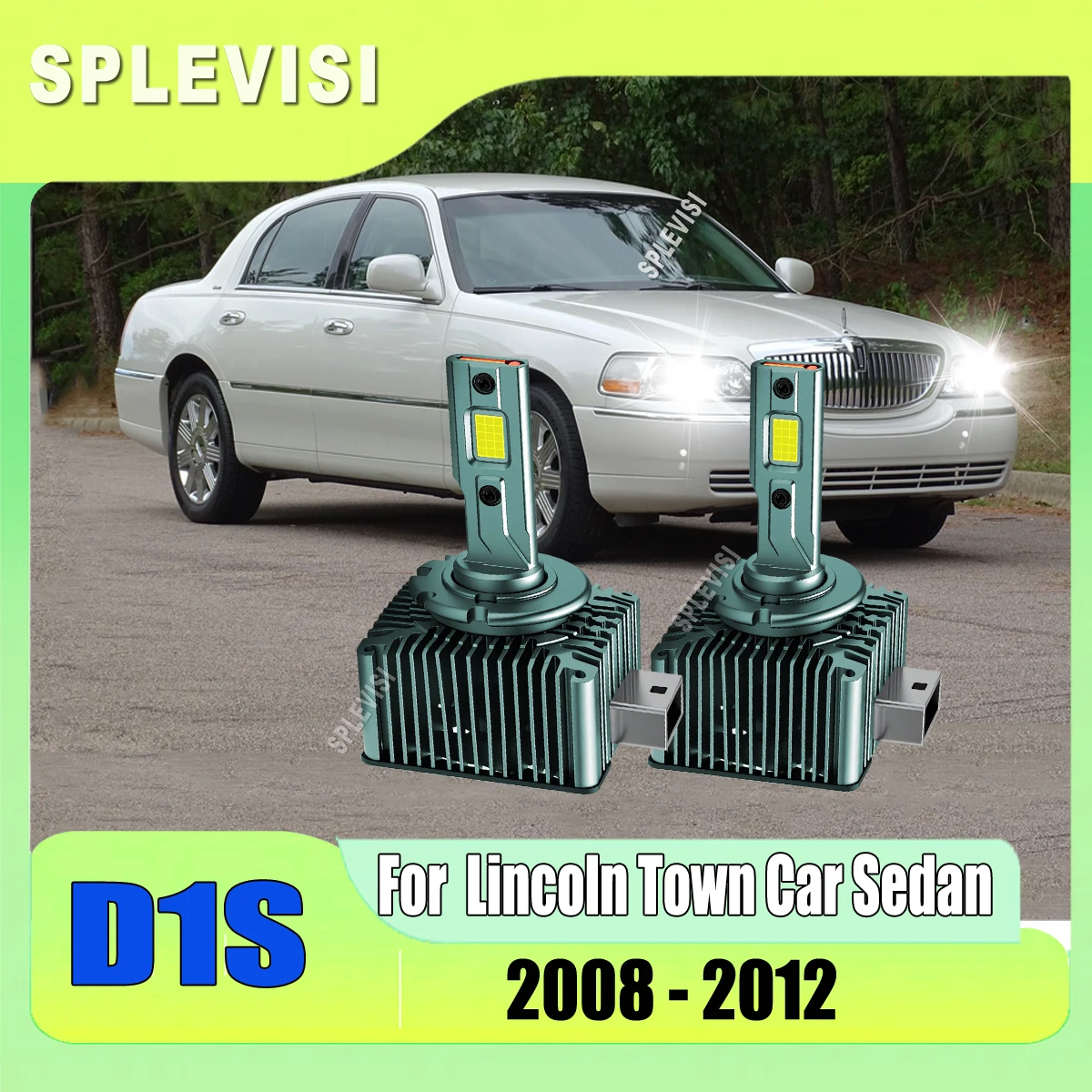 

D1S White Car Headlight LED Lamp - superior visibility in foggy conditions For Lincoln Town Car Sedan 2008 2009 2010 2011 2012
