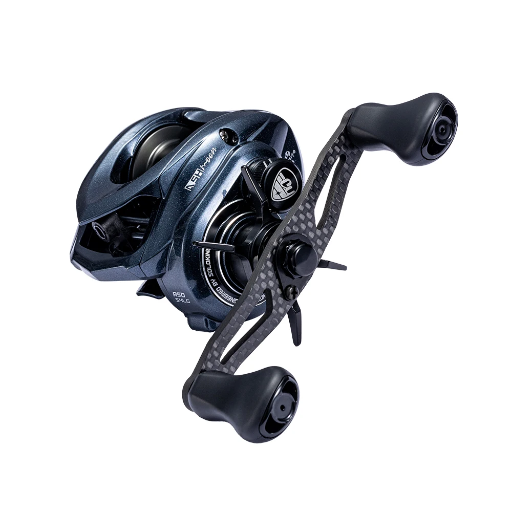 SOLOKING ASHMOON Alloy Baitcasting Reel Ultralight BFS Long Casting Bait Reel 6.3/7.1/8.1 Gear 6KG Drag Power Fishing Reel