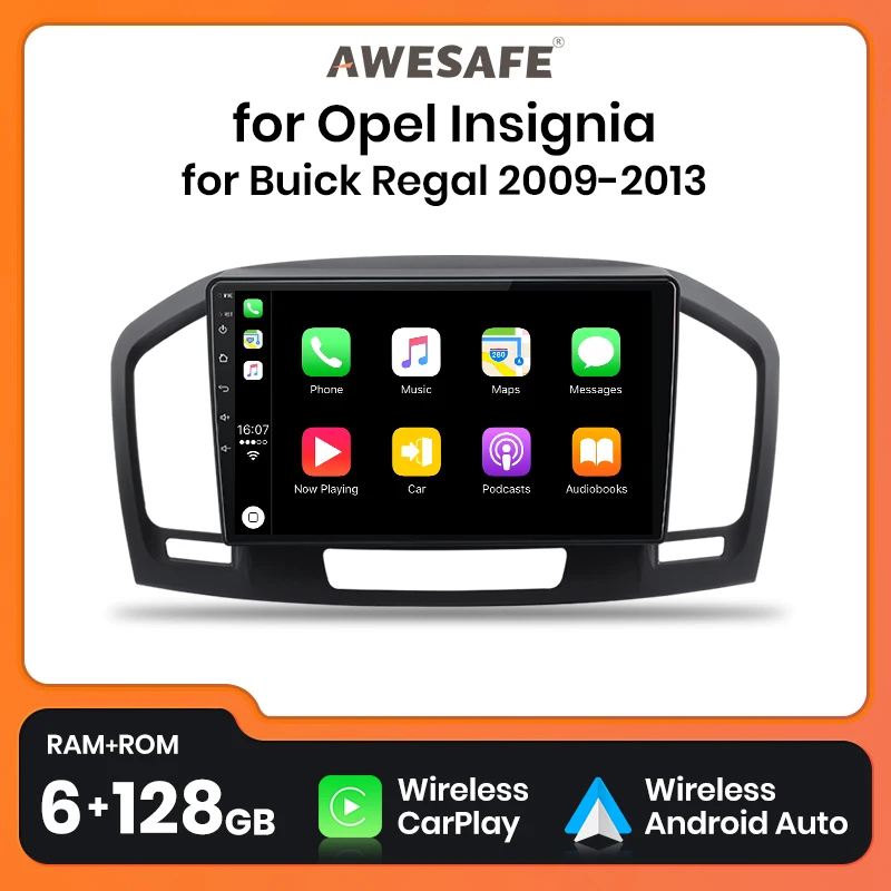 AWESAFE PX9 Plus Car Radio For Buick Regal Opel Insignia 2009 - 2013 wireless CarPlay Android Auto No 2 din 2din DVD