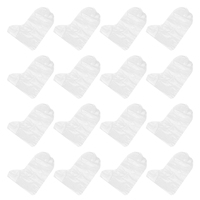 20pcs Disposable Rain Boot Covers Heavy Duty Waterproof Shoe Protectors for Travel Cycling Farm Work Thick Material Long Design
