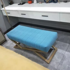 Veranda Samtschuhhocker, Einfache Ottomane, Bettsofa, Korridormöbel, Ladenrück- und Perl -Dressinghocker 10 Hauptverkäufe Banco Veludo - №8