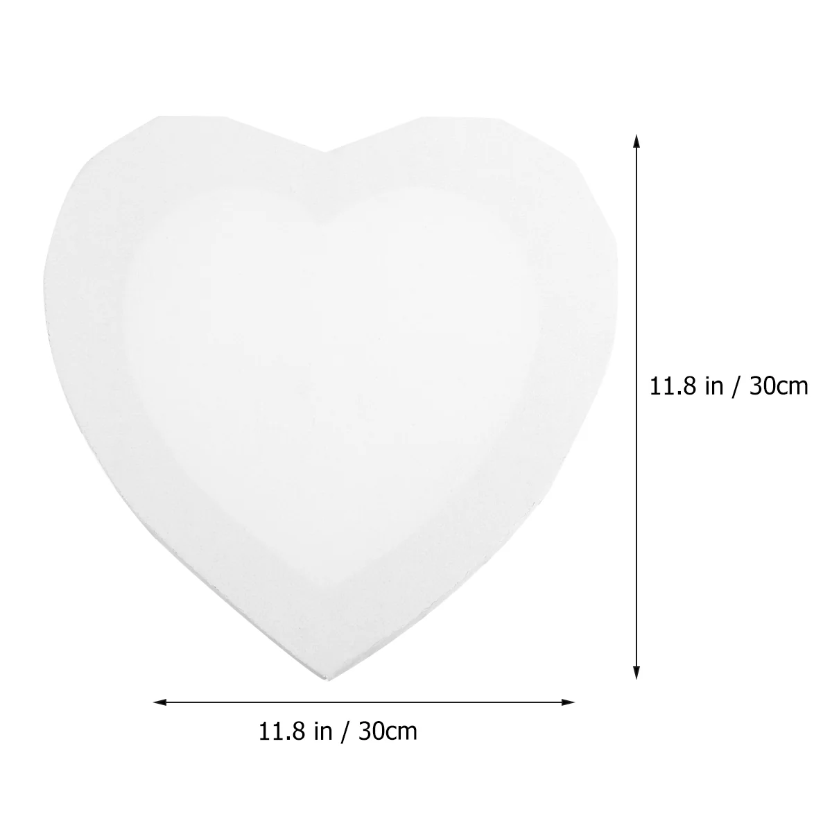 2 Pcs Canvas Drawing Board Wet Painting Media White Primer Loving Heart Easel