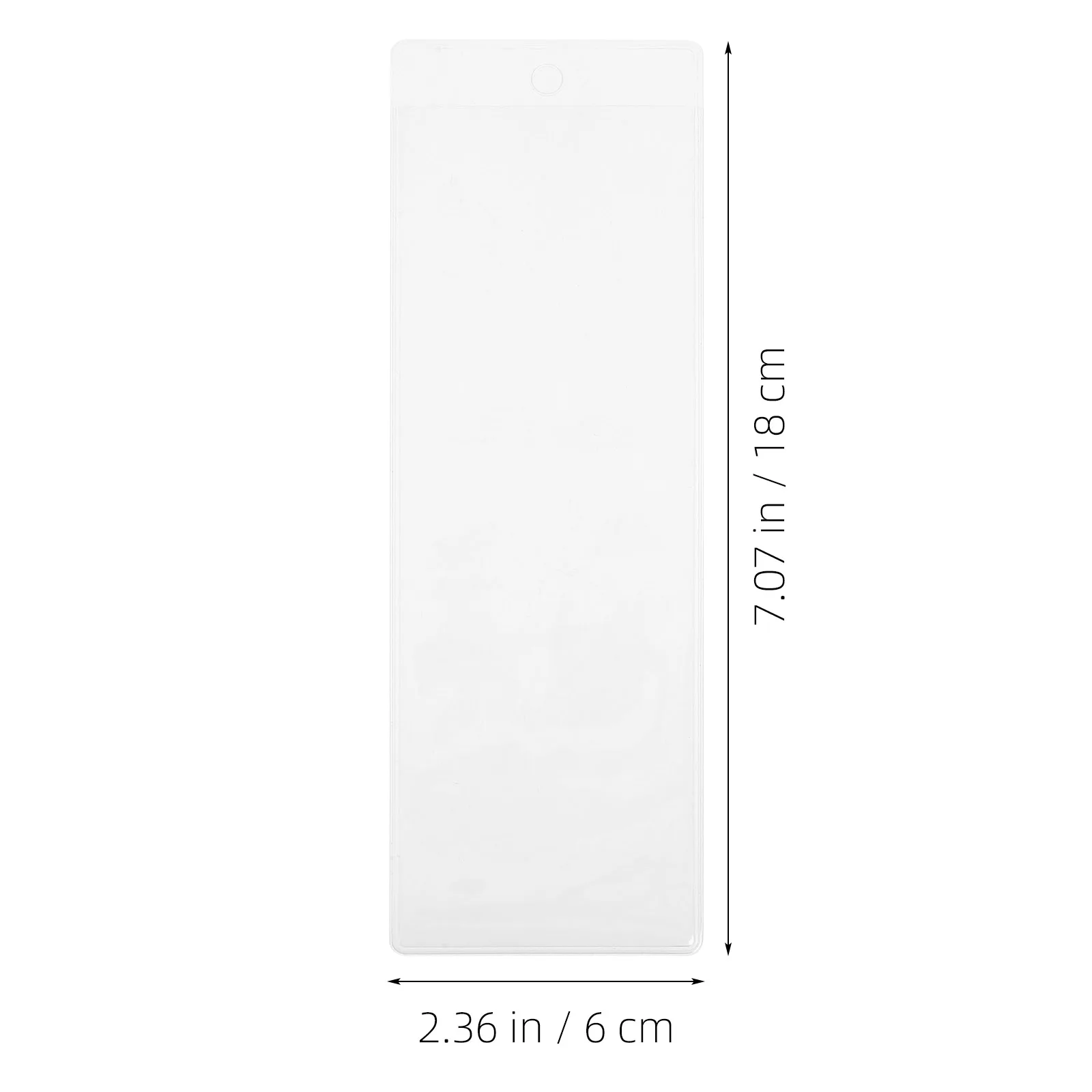 10 Pcs Creative Bookmark Sleeve ganizer Accessory Blank Display Packaging Supplies Protector PVC Lightweight Office Bookmarks