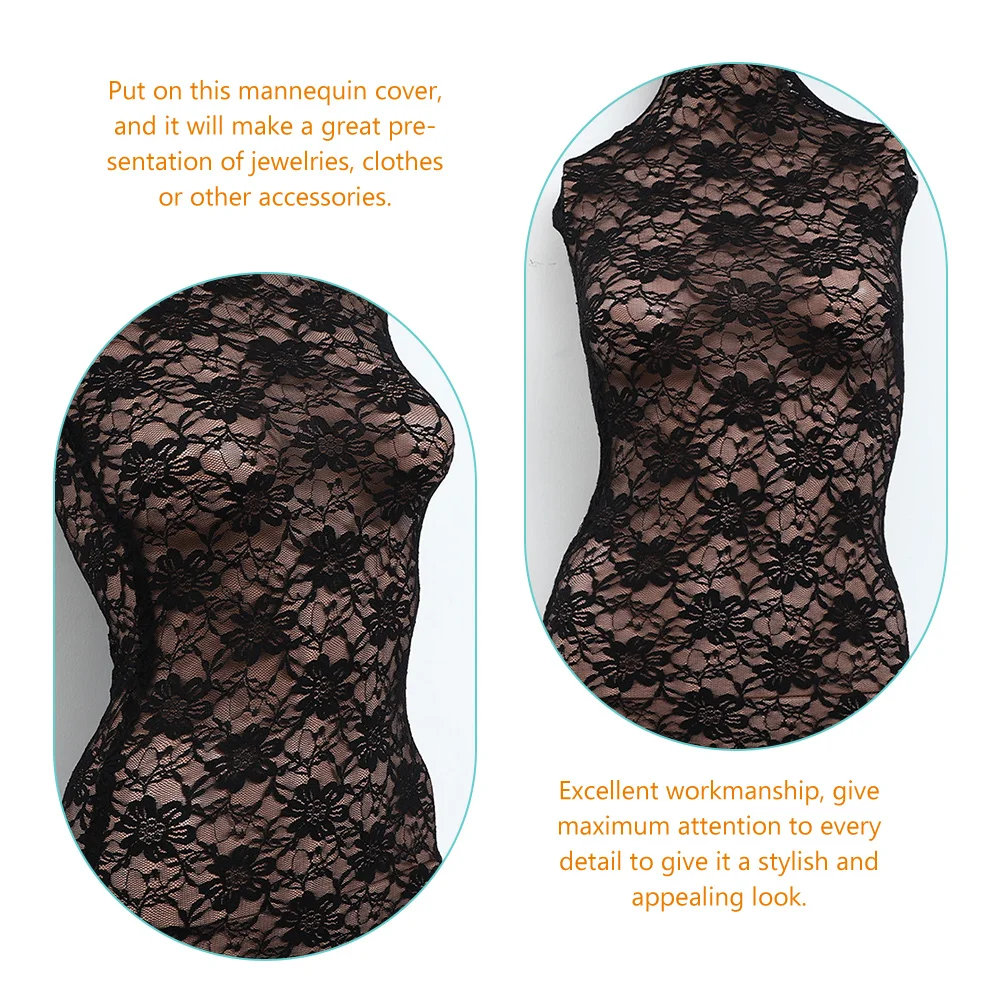 

2pcs Mannequin Fabric Cover Dress Form Accessory Decorative Body Cloth Female Cotton Non-Fading Crease Resistant Smooth Touch
