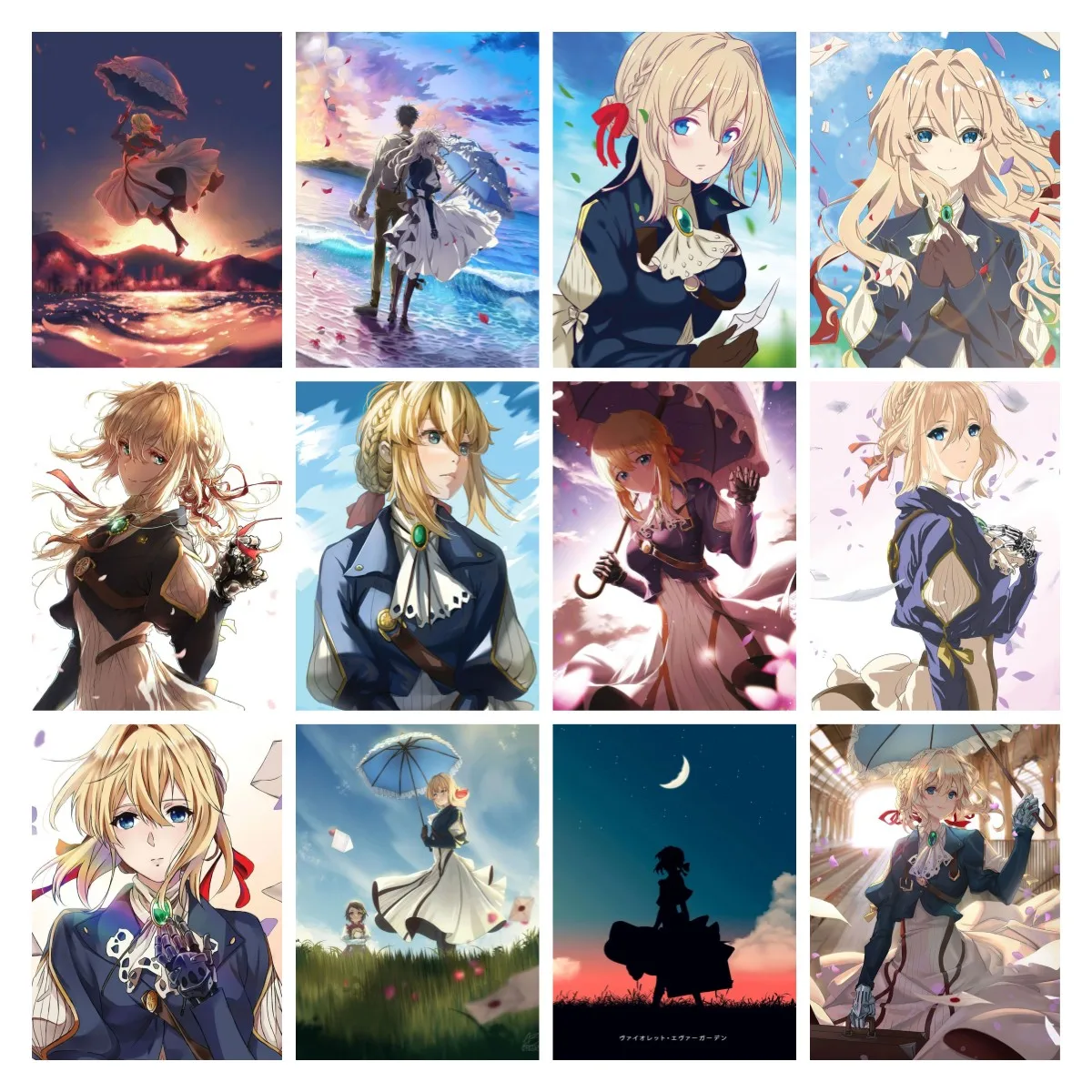 Digital Oil Painting Violet Evergarden Poster Bedroom Living Room Home Decor Kids Room Decoration DIY Handpainted Art Wall Gift