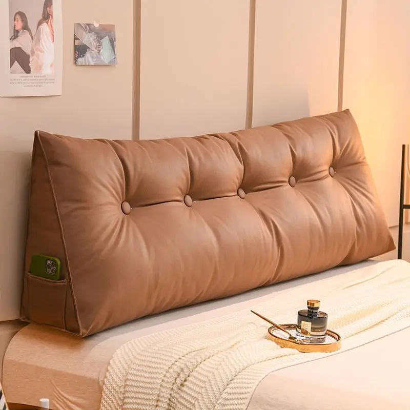 

Comfortable Triangular Bedside Cushion Sofa Window Backrest Pillow Hotel Tatami Headrest Soft Bed Headboard Home Decoration