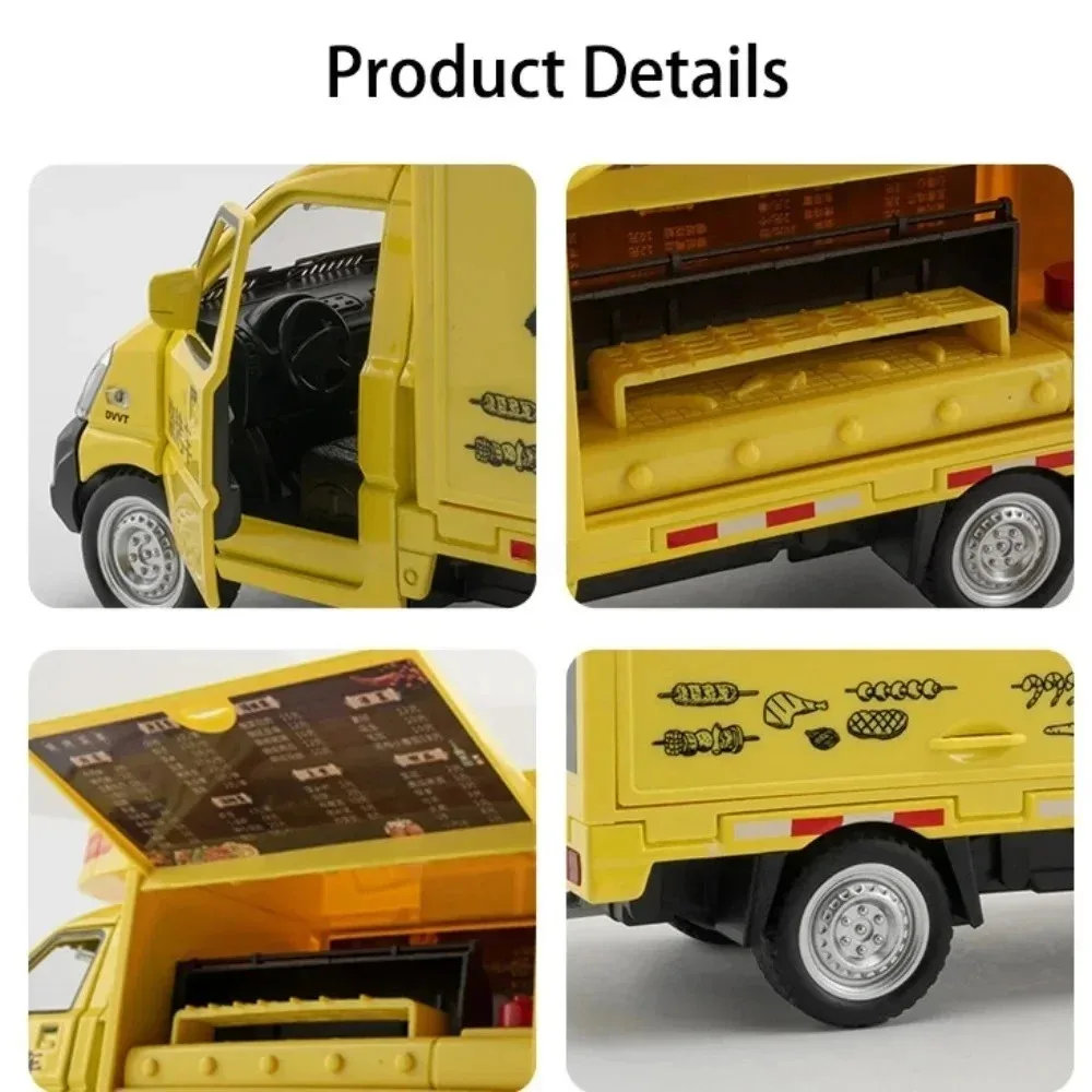 1:24 Wuling Rongguang coches en miniatura modelos de juguete aleación Diecast rueda tirar hacia atrás barbacoa coche neumático de goma vehículo niños adultos regalos