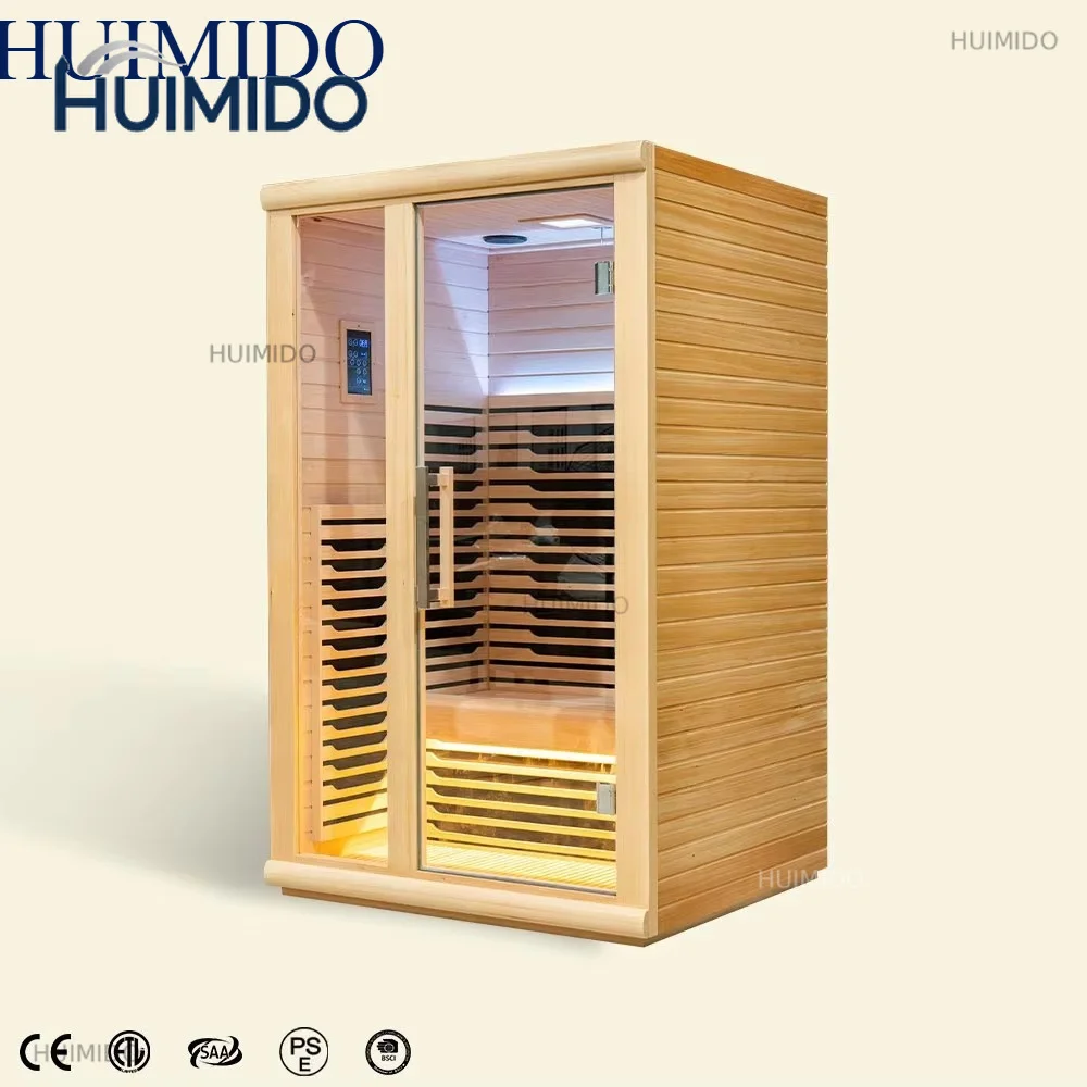Infrared indoor wooden sauna room, red light sauna room, high quality and low price, factory direct sales, wood can be