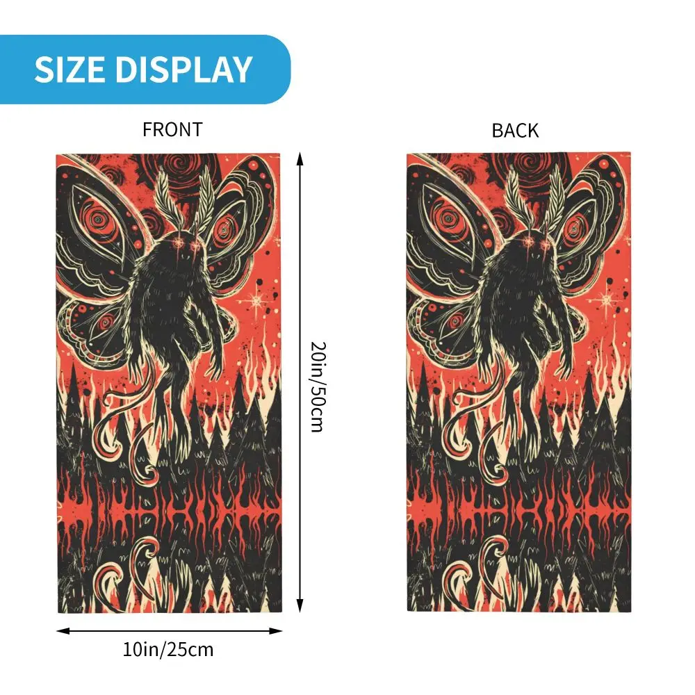 قناع وجه للرقبة من Mothman Moth Man مصنوع من البوليستر