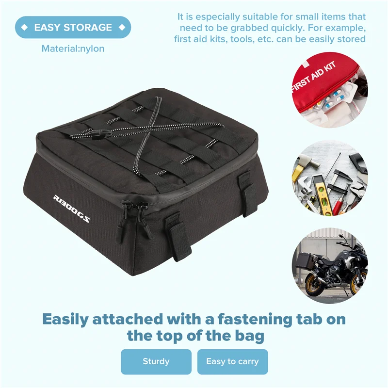 

NEW-Motorcycle Accessories Luggage Rack Under Bag For BMW R1300GS R1300 GS R 1300 GS 2023 2024 Tail Light Top Waterproof Bag