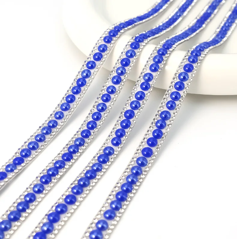 10 Yards Strassbänder, selbstklebend, glitzernd, Kristall, Diamant, DIY, Kunst, Auto, Hochzeit, Party, Festlichkeit, Geschenk, Dekoration, Perlenrolle – Detail 5