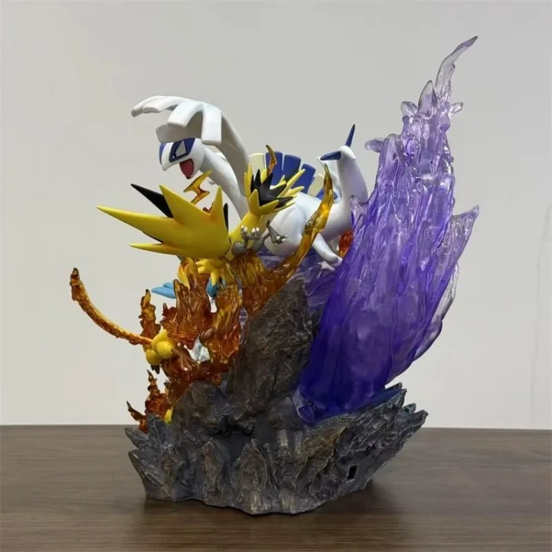 31 cm/12.2in Anime Pokemon Figure Lugia et oiseau légendaire Pokemon figurines d'action Pvc Statue Collection modèle jouets cadeaux