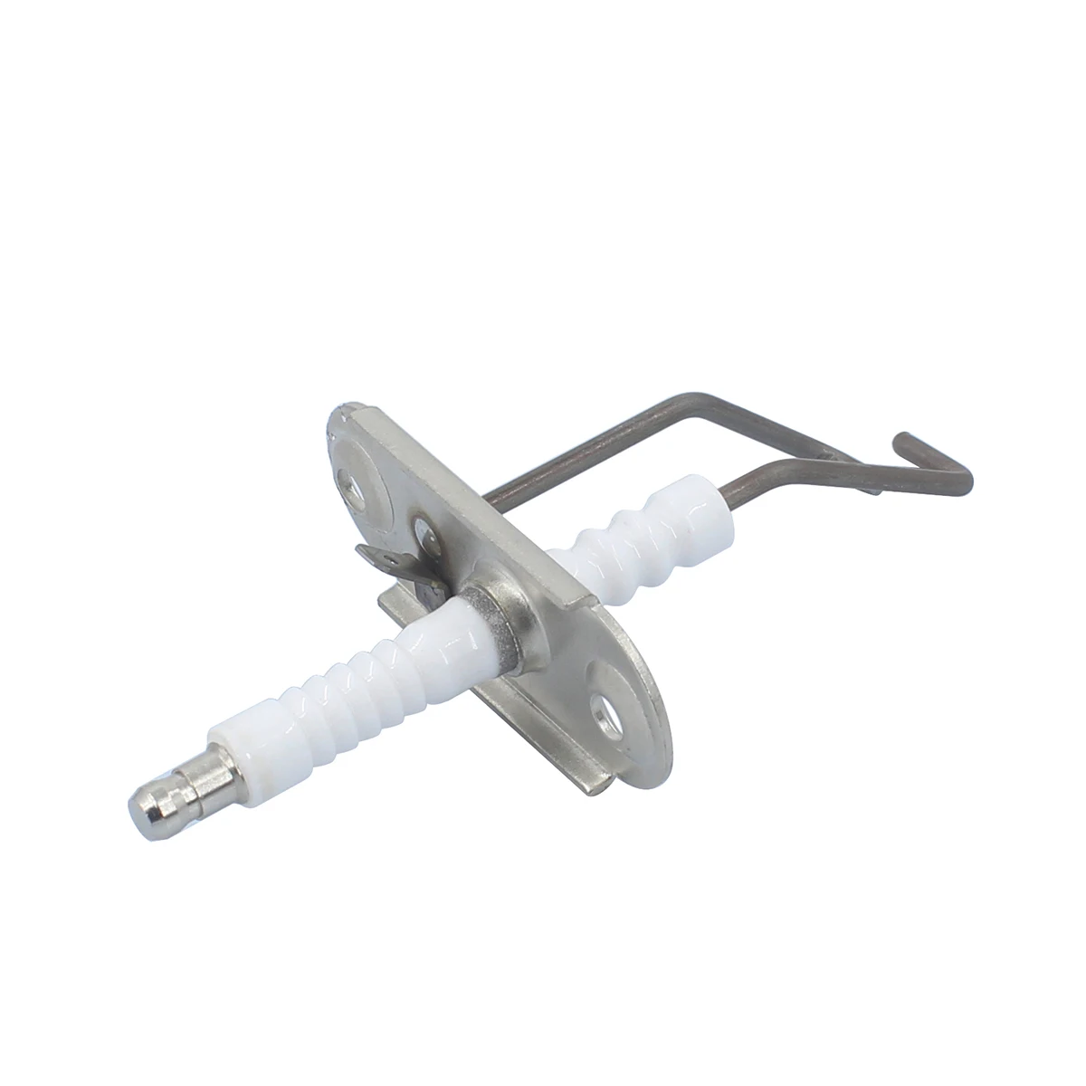 Dual Ignition Flame Detection Electrode with Mounting Bracket Boiler Spark Sensor Ceramic Rod Assembly for VAILLANT 0020133816