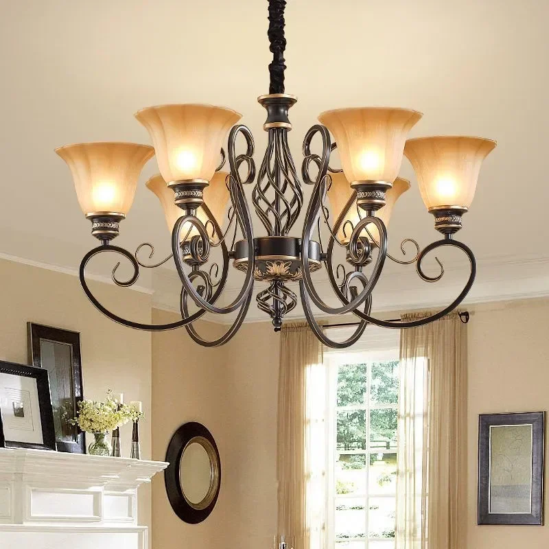 American Retro LED ArtPendant Light Suitable for Hotel Living Rooms Cafes Shops Indoor Style Lighting