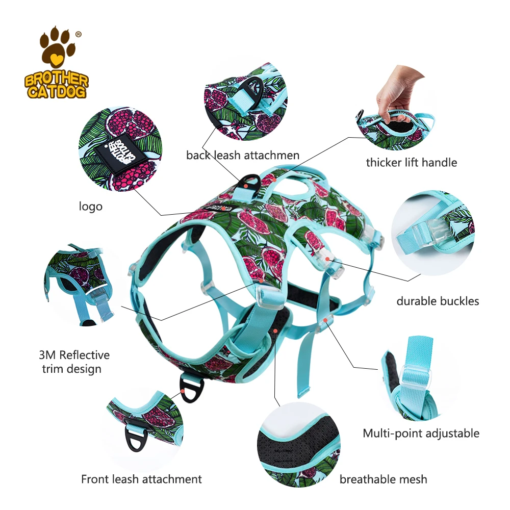 Brand Pet Dog Harness Outdoor Walking Training Vest For Dogs Accessories Reflective Pets Harness Pet Supplies German Shepherd