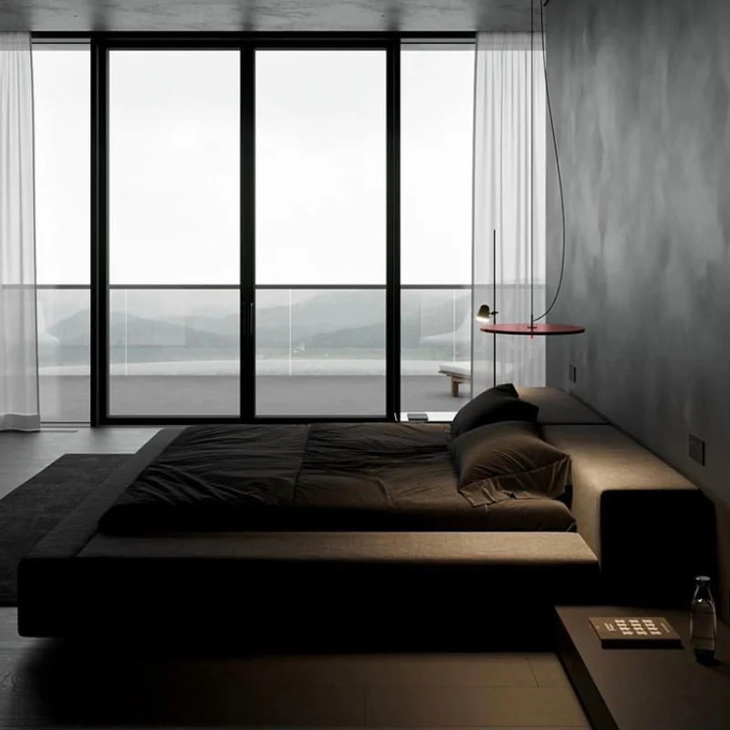 Cama de casal minimalista italiana