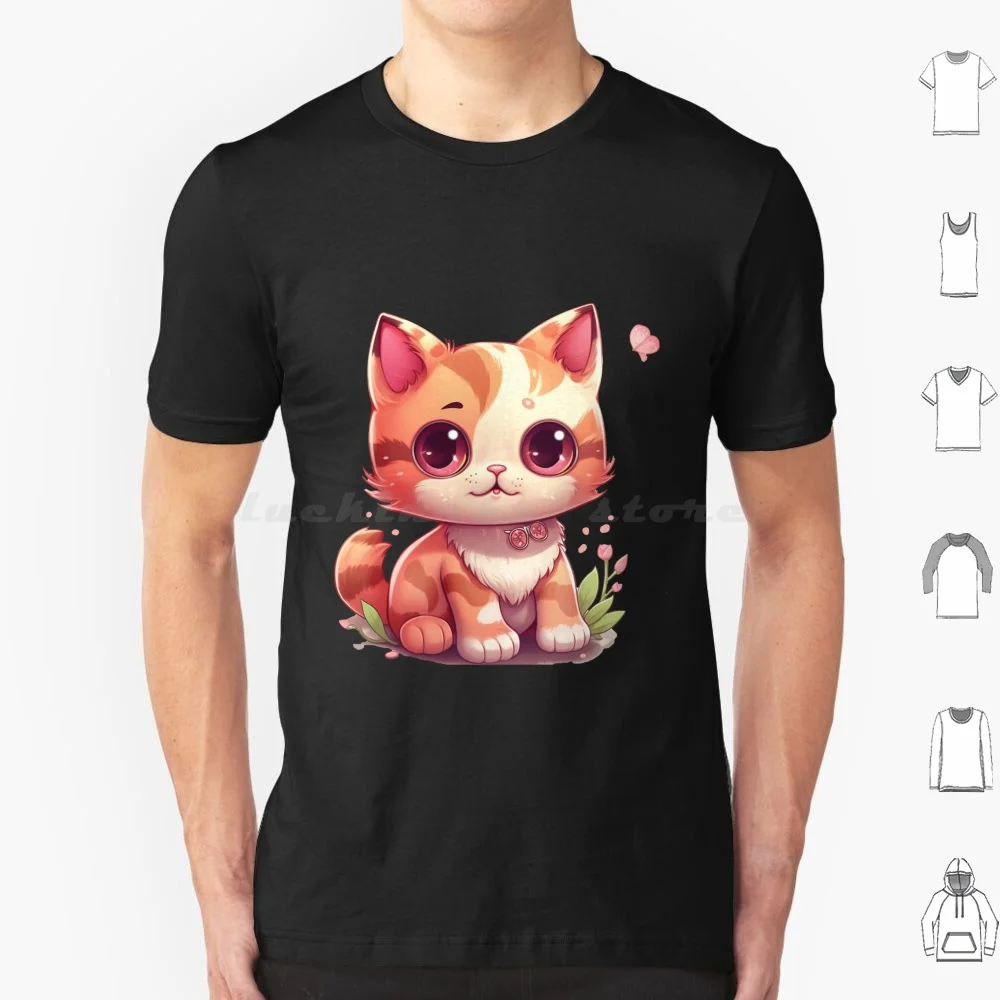 

Kawaii!!! Charming Kitty T Shirt Men Women Kids 6xl Cute Cat Illustration Cartoony Cat Design Meowing Cat Art Playful Cat