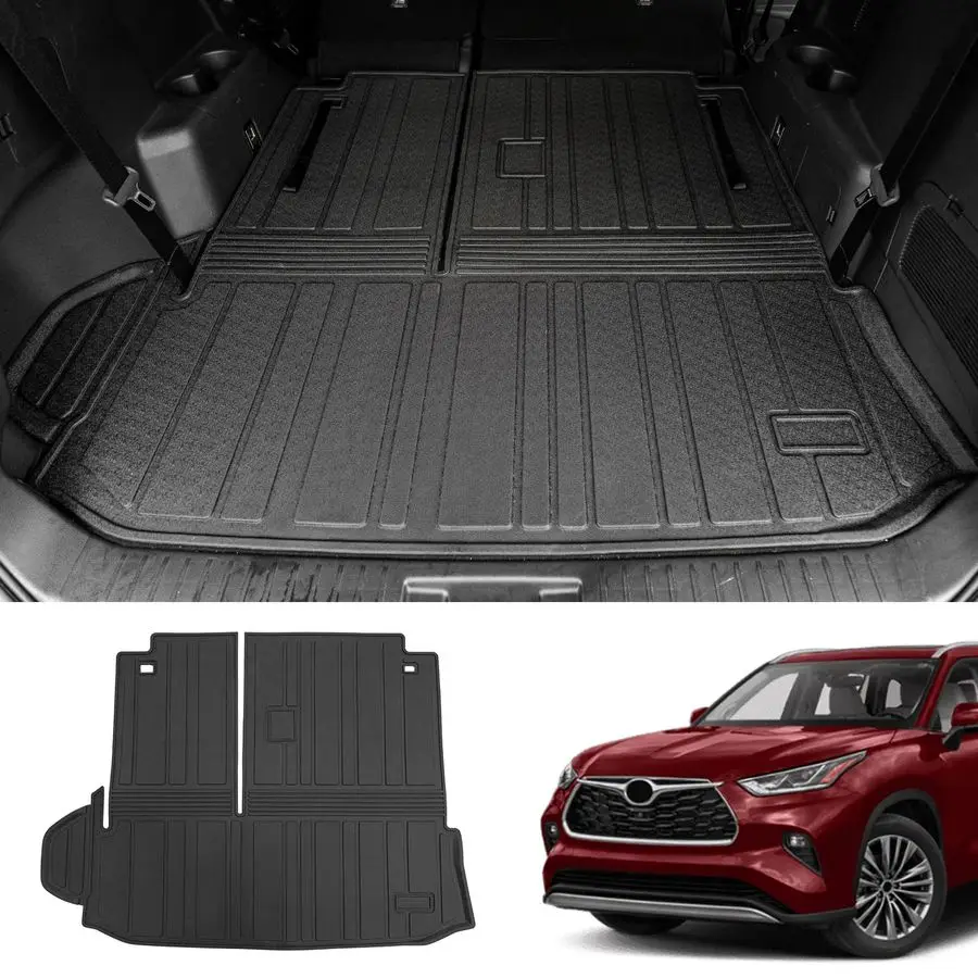 

Cargo Mat Compatible with 20202026 Toyota Highlander Trunk Mat Cargo Liner TPE Back Seat Cover Protector 2025 7 Seats Highlander
