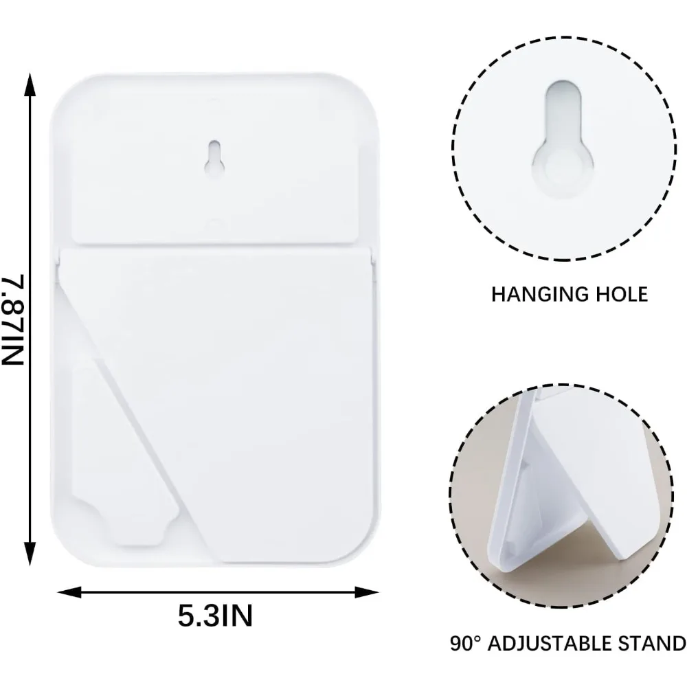 กระจกแต่งหน้าตั้งโต๊ะ 2 แพ็ค กระจกเจ้าหญิงแบบพกพาขนาด 8 นิ้ว กระจกทรงสี่เหลี่ยมที่สามารถใช้เป็นโต๊ะทำงานหรือติดผนังได้