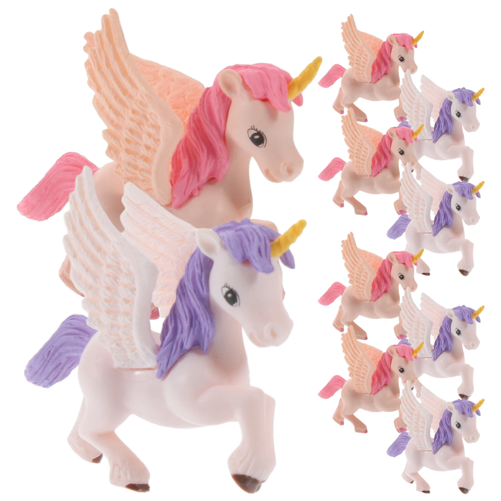 

Pegasus Unicorn Ornaments Figure Miniatures Decorations Toys Accessories Animals