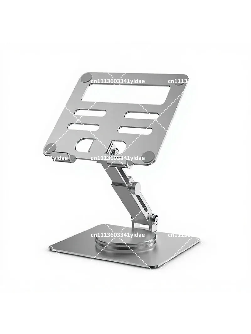 Aluminum Alloy Rotating Folding Desktop Stand for Computer, Phone, Tablet, Lifting and Lowering Bracket