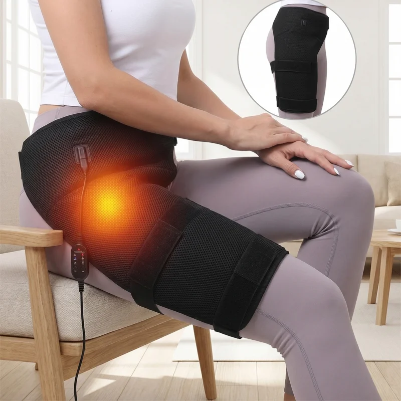 

Full-Wrap Electric Heating Hip Massager 3 Massage Functions Sciatica Hip Soreness Relief Heat Therapy Muscle Recovery Promotion
