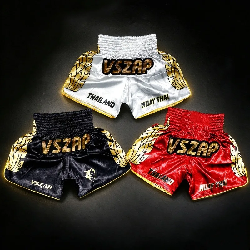Boxing Training Shorts Breathable Fighting Boxing Fighting Muay MMA Thai Coach Running Fitness Men Kid Shorts