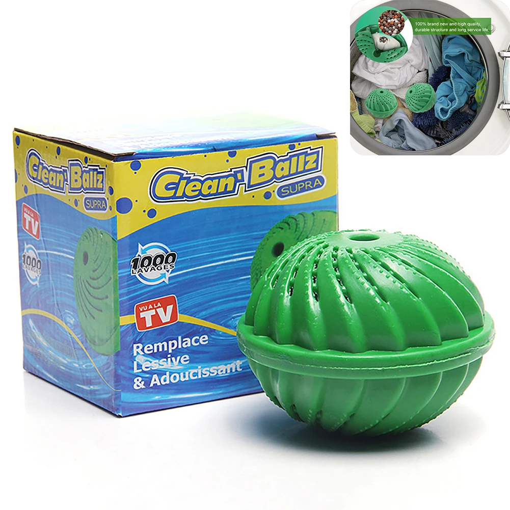 Boule magique de nettoyage du linge réutilisable TPR, boules souples Anti-enroulement pour Machine à laver, molécules d'anions, outil de nettoyage des vêtements ménagers