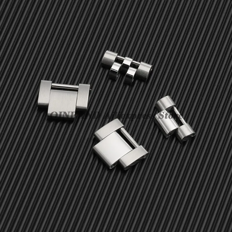 3/5 cuentas 16*8mm 16*9mm correa de acero inoxidable enlace de extensión plateado enlace de Metal para Rolex para accesorios de correa de reloj Oyster Jubilee