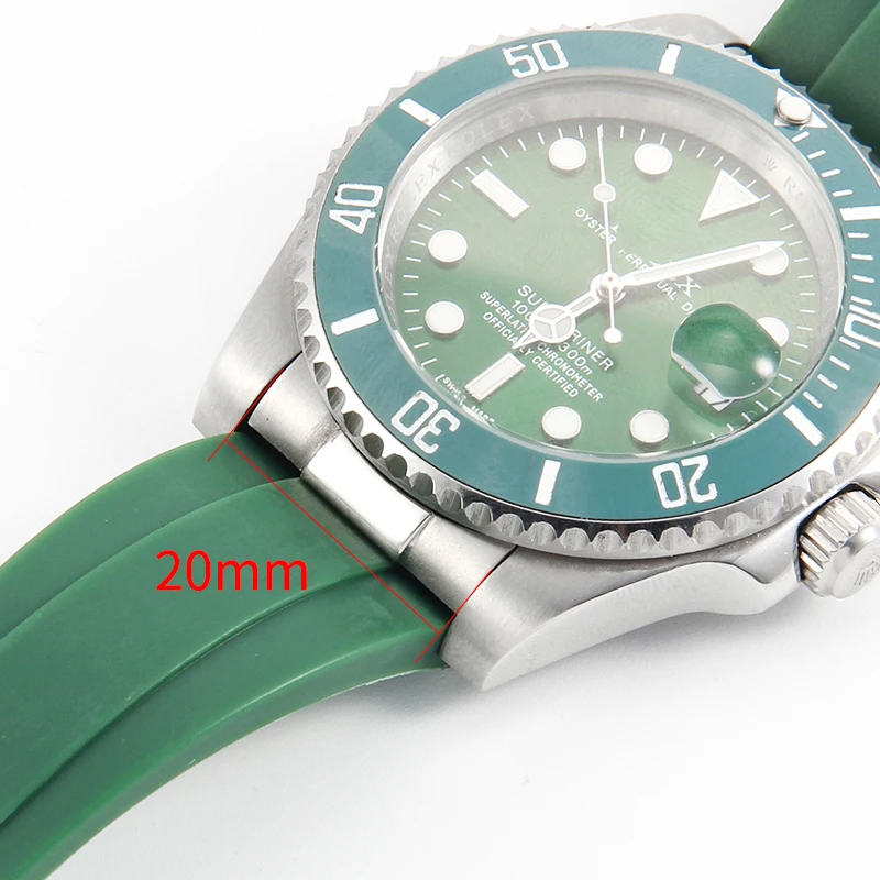 For Rolex Daytona Black Submariner GMT Yacht-Master Series Stainless Steel Curved Metal End Links Watch Accessories 20mm 21mm image 2