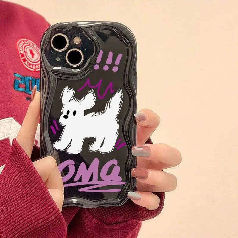 Schattige Cat Cream Curly Edge Case Voor Xiaomi Poco X 3X5X6 Pro X4 Nfc F3 F4 X 4 Gt M6 M4 Pro Fundas Mi 12 11 Lite 5G Ne 12T Hoes