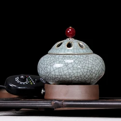 YXY 220V Calming and Sleeping Electric Incense Burner Timing Essential Oil Lamp Zen Tea Warmer Stove for Home Decoration Censer