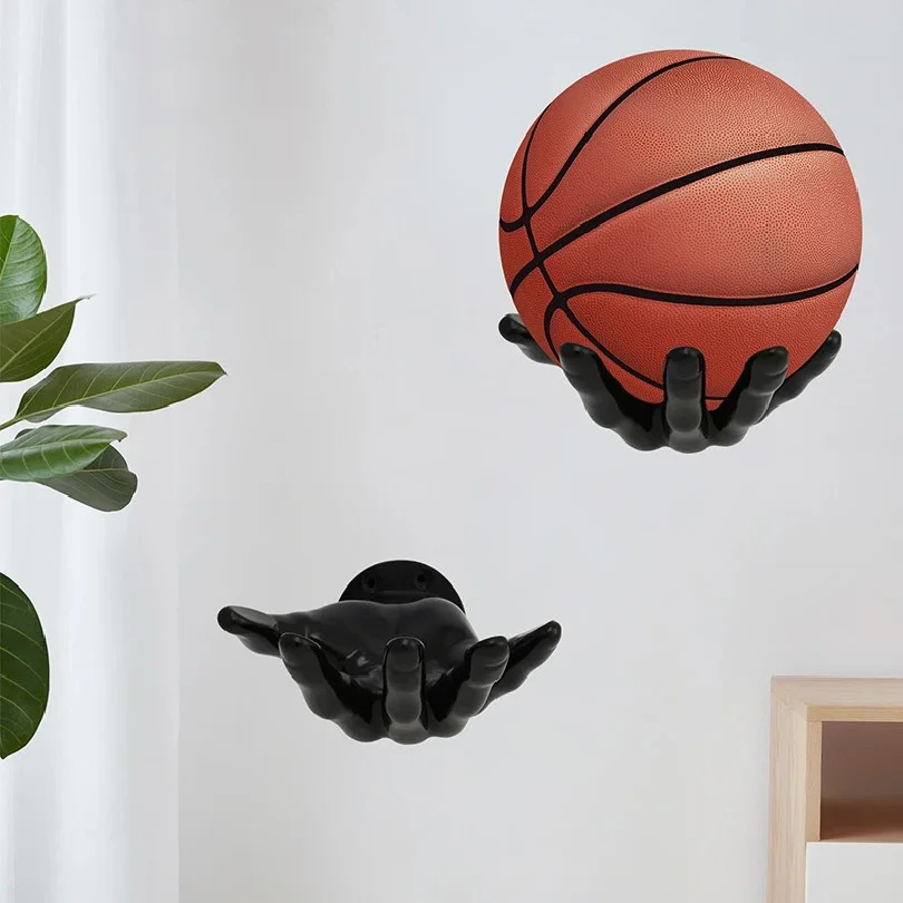 Support de rangement mural pour basket-ball, support de balle en forme de main, présentoir de Football polyvalent, support de décoration de salle, gain de place