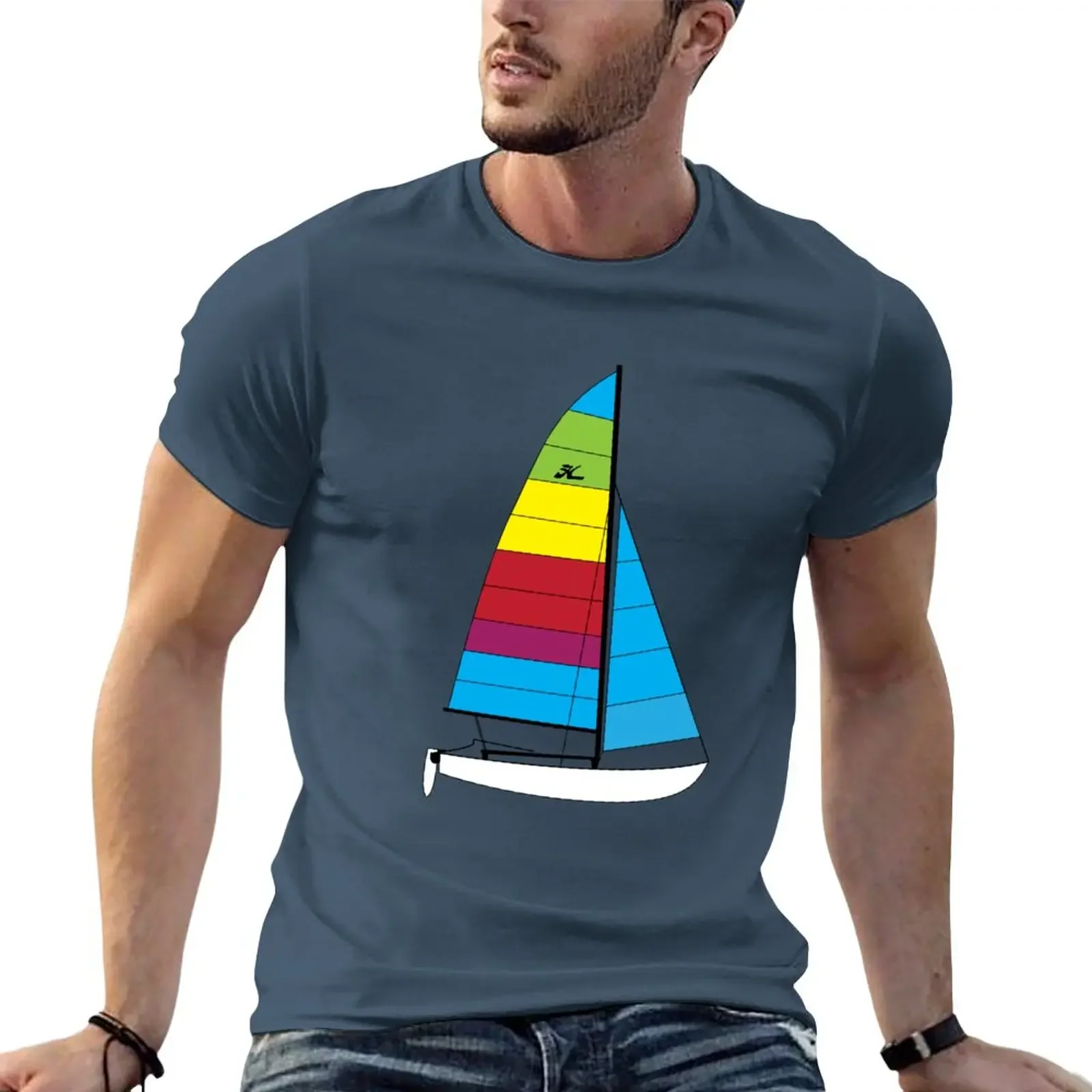 Hobie 16 Catamaran Sailboat T-Shirt Tee shirt anime clothes new edition t shirt big and tall t shirts for men