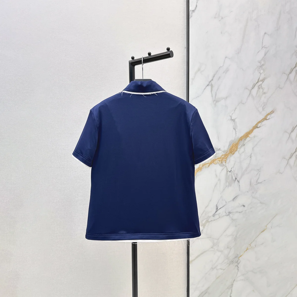 2026 high-quality women's clothing with contrasting colors and rough edges Polo short sleeves--hb812