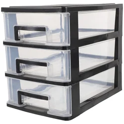 Three-layer Storage Drawers Plastic Dresser Drawers 4 Drawer Storage Drawer Type Closet Organizer Multi-layer Storage Shelf Rack