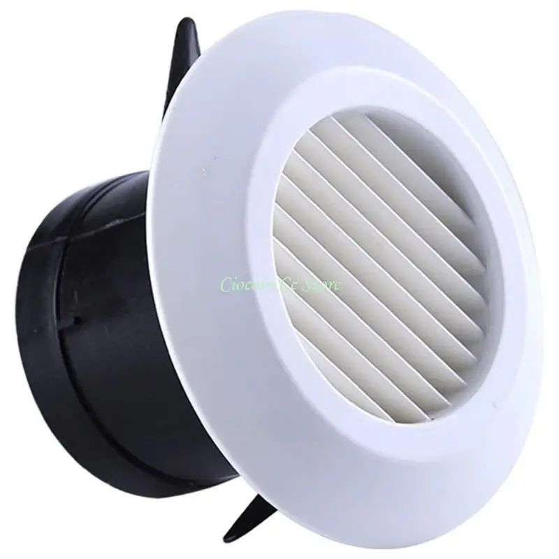 

X90F 3/5 Inch ABS Adjustable Air Vent Round Soffit Exhaust Vent White Inline Duct Fan