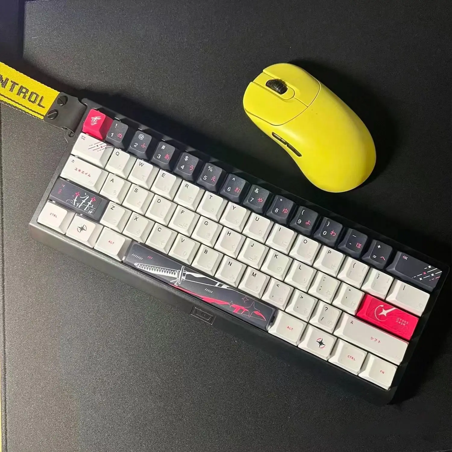 131 Keys Yuki Aim Anime Keycaps Cartoon PBT Keycap Cherry Dye-sub Keycaps Japan Key Cap For Mechanical Keyboard Caps