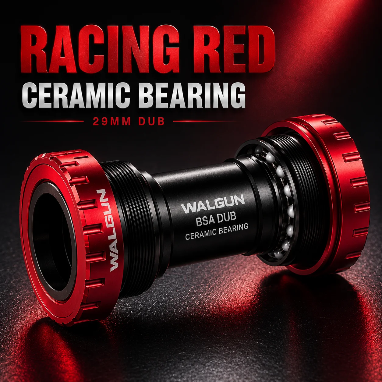 WALGUN BSA DUB Keramik-Innenlager 29mm Spindel 68-73mm BSA-Gewinde AL7075 CNC Doppeldichtung Wasserdicht MTB Gravel Rennrad – Detail 9