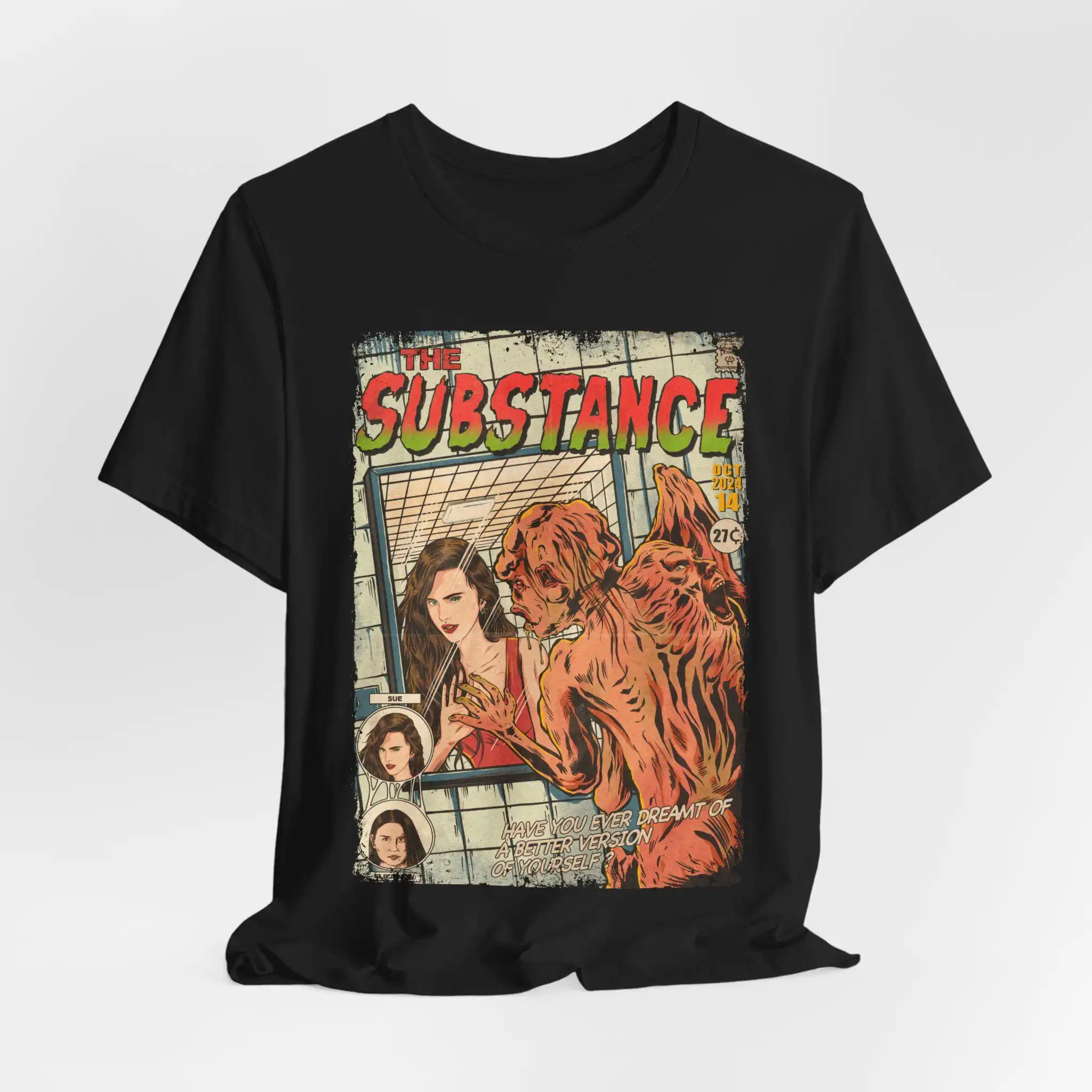 The Substance Movie T-Shirt: Vintage Horror Graphic Tee