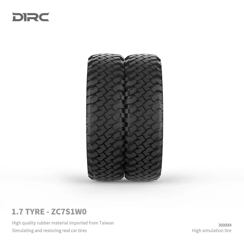 D1RC 1/10 Simulazione Auto da Arrampicata Pneumatico da 1,7 Pollici SCX10 D90 CC01 Diametro 90mm