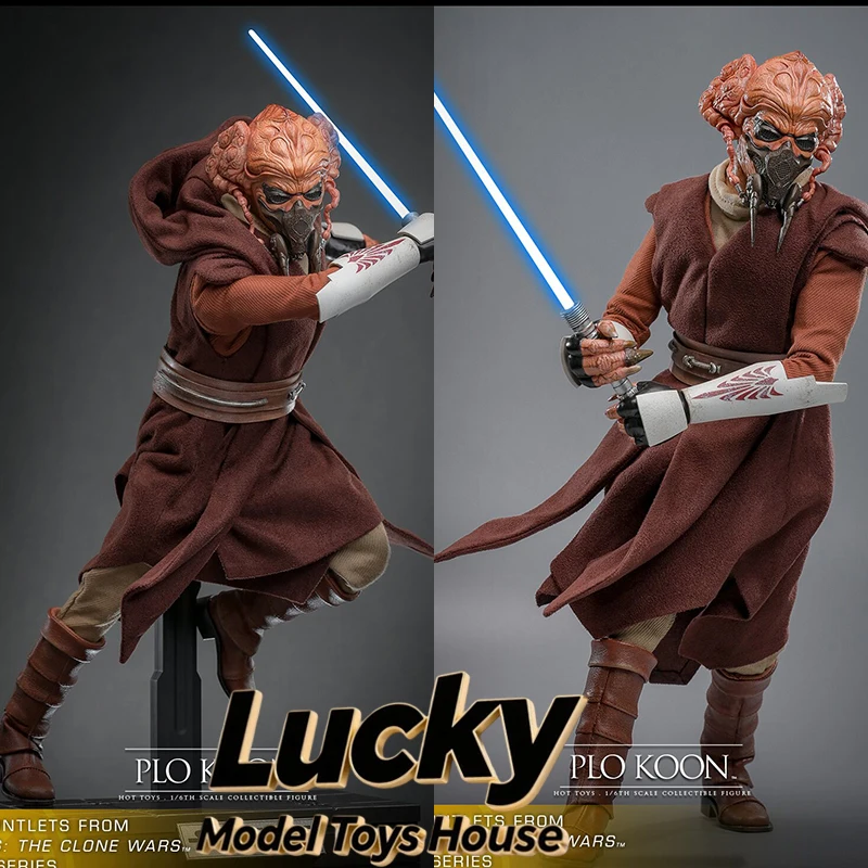 

Коллекционная фигурка HotToys HT MMS785 1/6 PLO KOON, воин-джедай, из серии Star Wars: The Clone Wars, 12 дюймов, полный комплект, солдат.