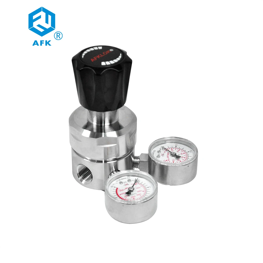 

250~3000psi 316ss self operated high pressure regulator for O2/N2/Ar/H2/gas lp/C2H2/C3H8 1/2NPT female