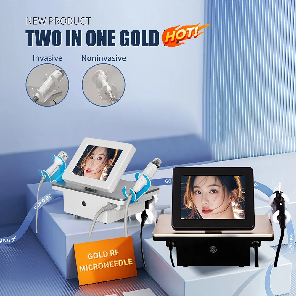 Средство для удаления золотых морщин, растяжки, микроигла, RF-машина, антивозрастное устройство для подтяжки кожи для лица