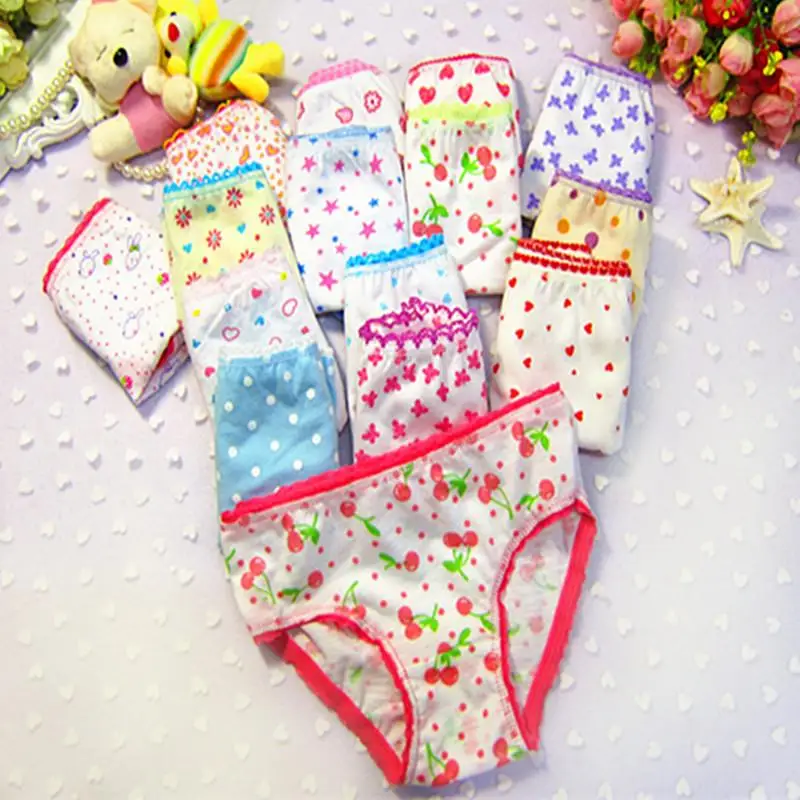 6PC/Lot is picked randomly Girls Underwear Panties Briefs Children Pants Kids Underwear
