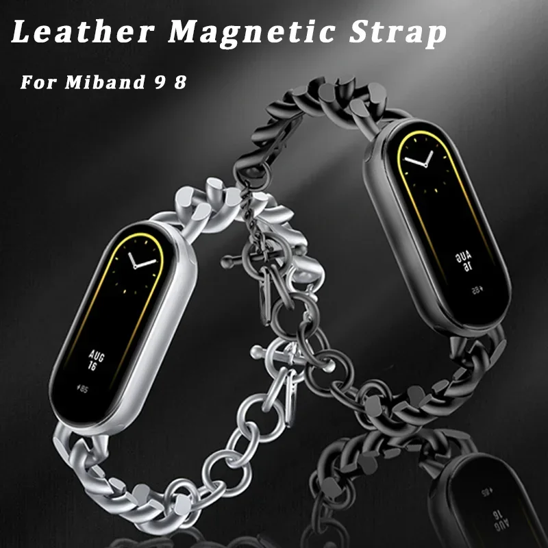 

Original Stainless Steel Strap for Xiaomi MiBand 9 8 Fashion Style Metal Smart Watch Bracelet NFC Quick Release Replacement Band