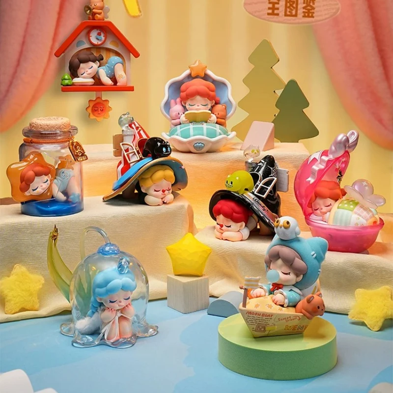 

Cute Wendy Follow The Moon Blind Box Figure 4th Series Collectible Toy for Kids Adults Birthday Gift Desktop Decoration