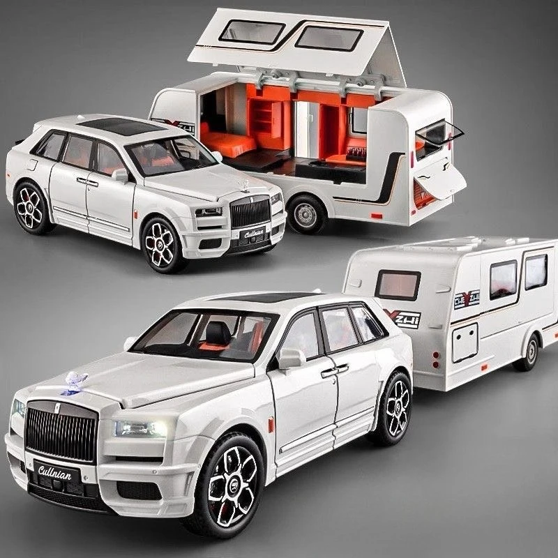 

1:20 Cullinan RV Alloy Model Car Collection Ornaments Children's Toys With Sound and Light Suitable for Boys' Birthday Gifts